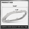 G-PLUS Rear Left Bumper Cover Exhaust Pipe Hole Trim Frame, Compatible with Benz E400 A220 E450 E350 E53 2018-2023, Driver Side, 2058852221, MB1138107