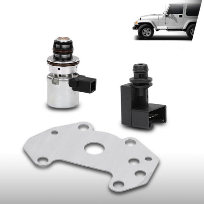 G-PLUS Governor Pressure Solenoid Sensor Set Fit 2000-2025 Dodge Jeep Chrysler Rear Wheel Drive Overdrive Models A500, A518, A618, 42RE, 46RE, 47RE D12432A, D12415C Black