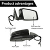 G-PLUS Side Mirror Heated w/Memory Puddle Light Right Passenger Side Compatible with Benz CLA250 (submodel: 4Matic, Base) 2014-2016/Fit Benz CLA45 AMG 4Matic 2014-2016 1178101076 Glossy Black