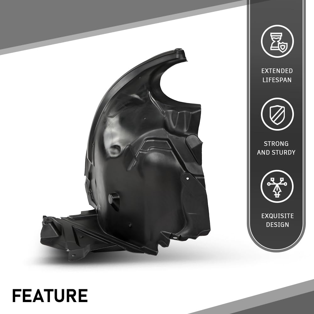 G-PLUS Fender Liner Front, Driver Side Compatible with Benz E250 E300 E350 E400 E550 2126903030, MB1248167