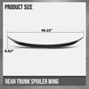 G-PLUS Rear Trunk Spoiler Wing Compatible with BMW 3 Series G20 G28 2019 2020 2021 2022 2023 2024 Rear Trunk Spoiler Lip Gloss Black