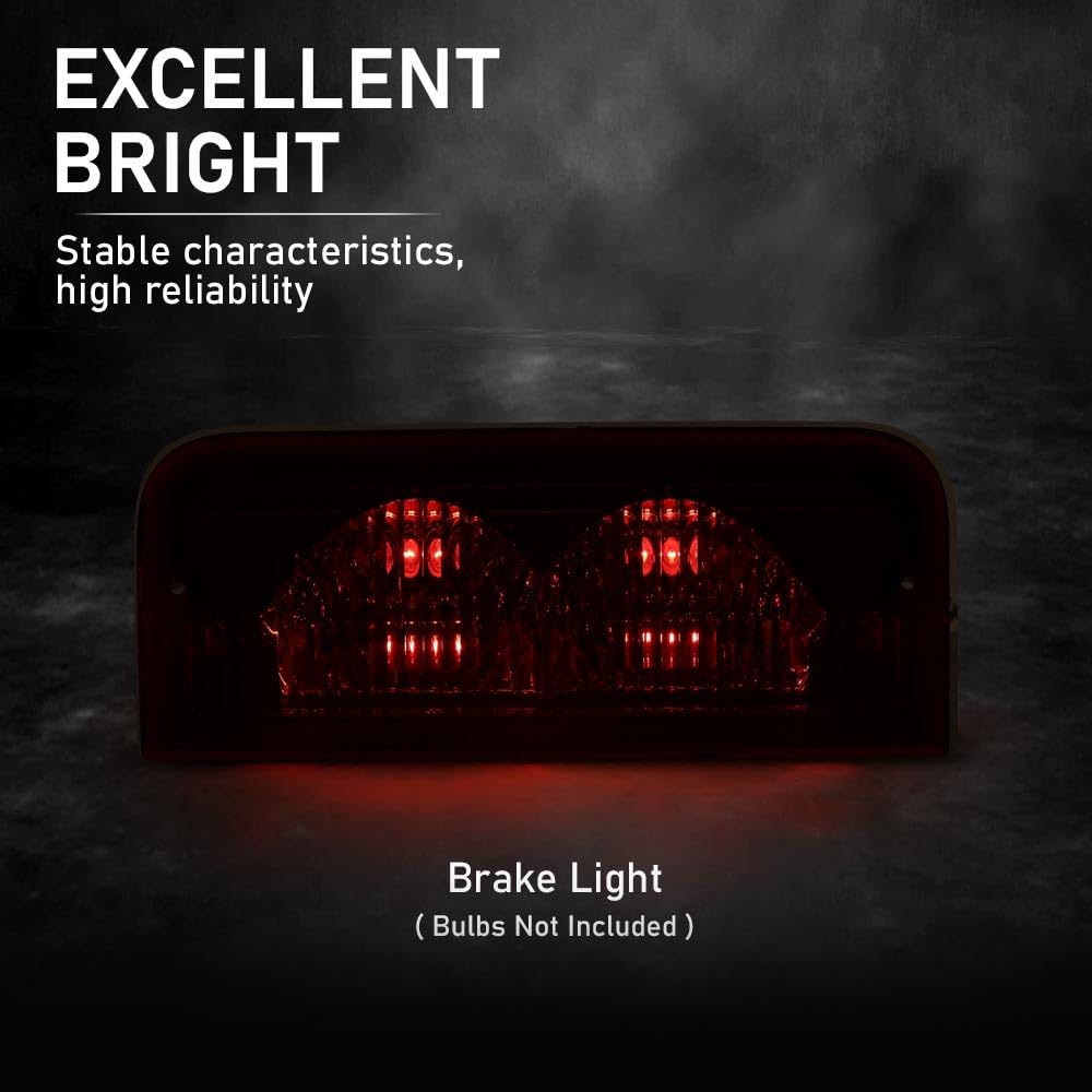 G-PLUS 3rd Third Brake Light Stop Lamp Assembly Compatible with Ford E150 E250 E350 2008-2014 6C2Z-13A613-A, 6C2Z13A613A