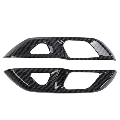 G-PLUS Carbon Fiber Door Lock Switch Button Panel Cover Trims Compatible with Chevy Corvette C8 2020 2021 2022 2023