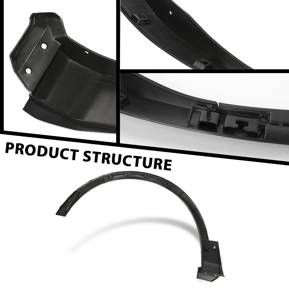 G-PLUS Front Right Fender Flares Compatible with Ford Explorer 2011-2015 Wheel Fender Arch Molding Trim, BB5Z16039AA, Factory Style