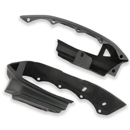 G-PLUS Rear Fiberglass Bumper Fillers Set of 2 Compatible with Cadillac Deville 1980-1992/Fit for Cadillac Fleetwood 1980-1992/Fit Cadillac Brougham 1980-1992 Black
