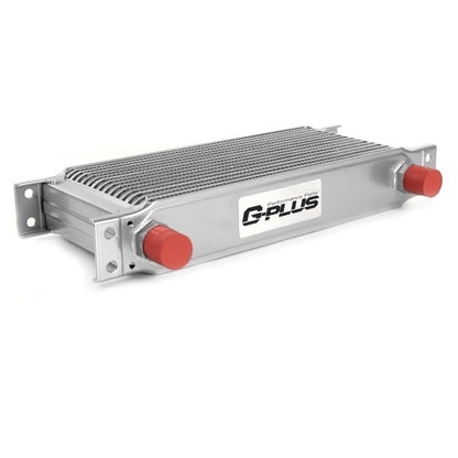 G-PLUS Universal Aluminum Engine Transmission Racing Oil Cooler Silver 16 Row English-style AN10-10AN T-6061 Aluminum