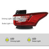 G-PLUS LED Tail Lights Assembly Compatible with Chevy Traverse 2018 2019 2020 2021 Left & Right Rear Brake Lamps Luces Traseras, 4618033 84618032, Red Lens