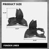G-PLUS Fender Liner Front Driver and Passenger Side Front Section Compatible with Audi A3 Base 2006-2008 8P0821191C, 8P0821192B, AU1250101, AU1251101 Black