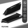 G-PLUS Rear Outside D Pillar Finish Molding Trim Compatible with Range Rover L405 2013-2021 2pcs Glossy Black