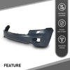 G-PLUS Front Upper Bumper Cover Compatible with Jeep Grand Cherokee 2011 2012 2013 w/o Headlight Washers & Park Assist, 68078269AB, CH1000980, Black