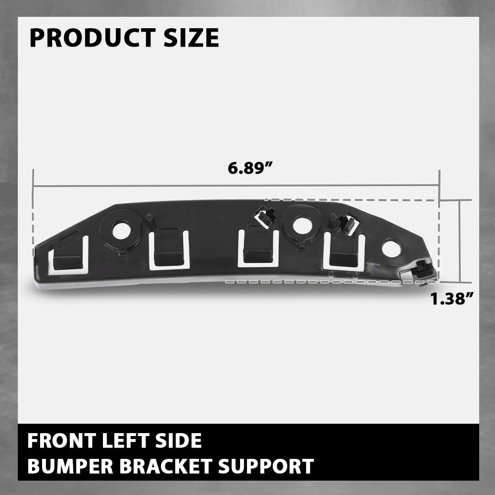 G-PLUS Front Bumper Bracket Support Left Side Compatible with Tesla Model 3 2017-2023 1084181-00-F, 108418100F, 1084181 Black