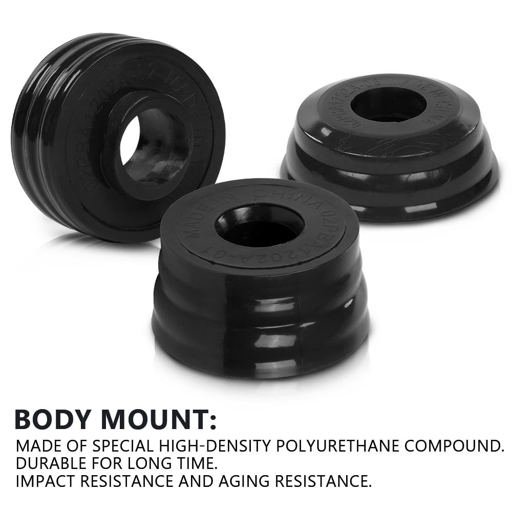 G-PLUS 8PCS Body Cab Mount Bushings Compatible with Ford F250 F350 Super Duty 2008-2016 2WD & 4WD KF04060BK, Black