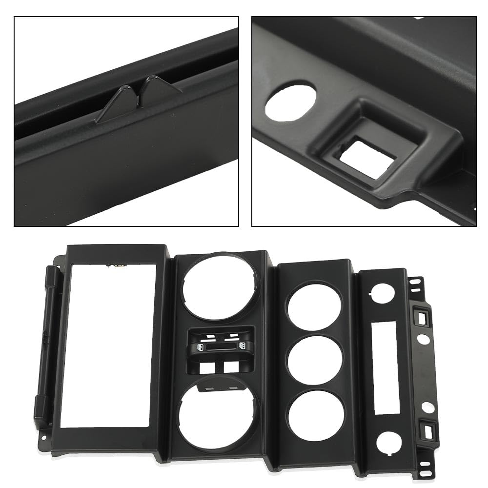 G-PLUS Dash Board Instrument Panel Dash Center Bezel Trim Compatible with Jeep Wrangler 2007 2008 2009 2010