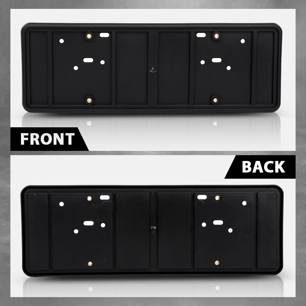 G-PLUS Bumper License Plate Bracket Compatible with Dodge Jeep Chrysler 2013-2021 68213436AC Black