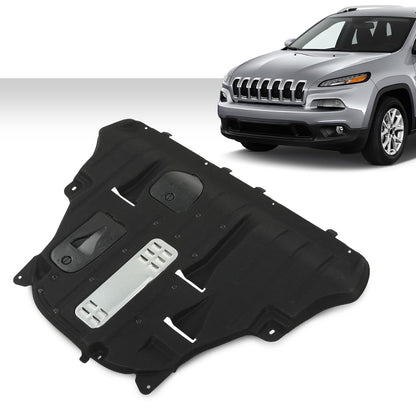 G-PLUS Engine Splash Shield Compatible with Jeep Cherokee 2015 2016 2017 2018 68102261AG CH1228156 Black
