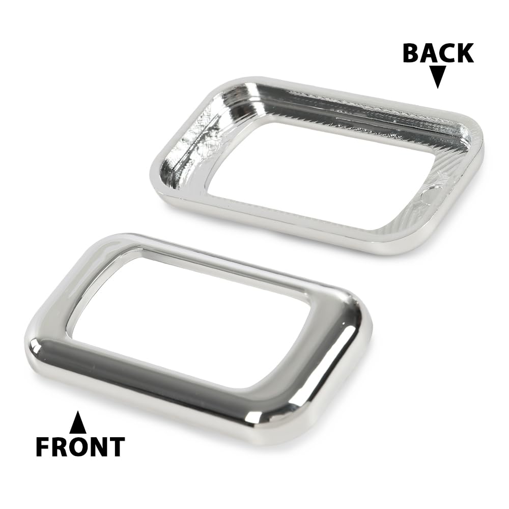 G-PLUS 3PCS Chrome Rocker Switch Trims Compatible with Many Freightliners & Some Peterbilt & Kenworths Using Rocker Switches Three Pack of Switch Trim Rocker Plain Snap Mount Plastic