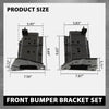 G-PLUS Bumper Bracket Front Left & Right Steel Set Compatible with Nissan Sentra FE+S 2013-2016, Fit Sentra FE+SV 2013-2014, Fit Sentra S, SL, SR, SV 2013-2019