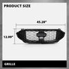 G-PLUS Front Upper Grille Compatible with Ford Edge ST/ST-Line 2019-2022 PT4B-8200, KT4Z-8200, KT4B-8A133 Gloss Black