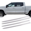 G-PLUS Body Side Moldings Trim 2" Compatible with 2019-2021 Chevy Silverado Crew Cab,Chrome Garnish,4pcs