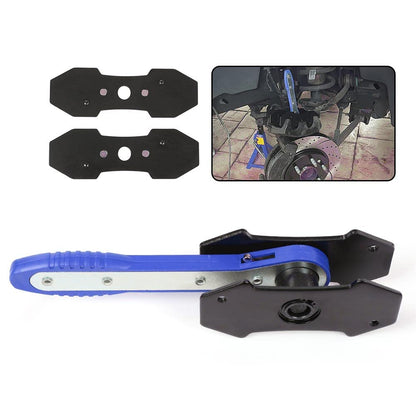 G-PLUS 360° Brake Caliper Press Tool with 2 Groups Steel Plates,Ratchet Piston Spreader Automotive Tools Car Brake Repair & Instalation 02FSB0024