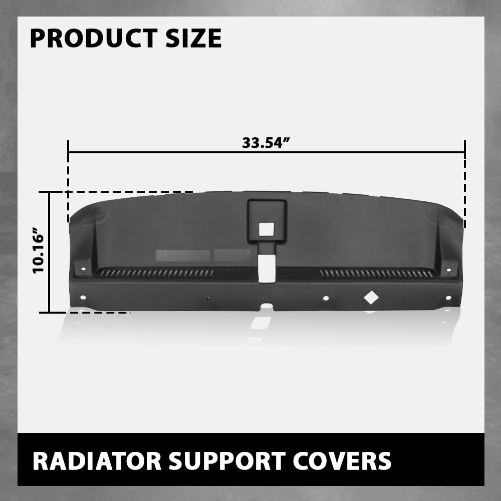 G-PLUS Radiator Support Cover Compatible with Hyundai Tucson 2016-2021, 86342D3000, HY1224111 Black
