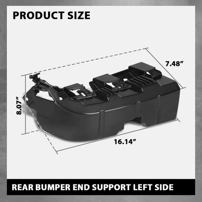 G-PLUS Bumper End Support Left Compatible with Ford Mustang 2018-2023 JR3Z17E855A, JR3Z-17E855-A Black