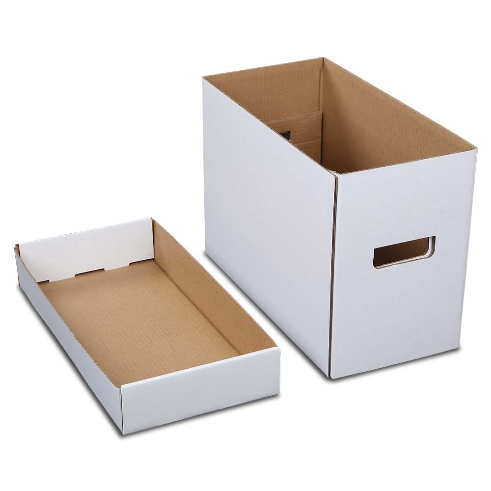 G-PLUS Comic Book Storage Comic Book Box Holds 150-175 Comics Collapsible Moistureproof Archival Cardboard 5 Pack