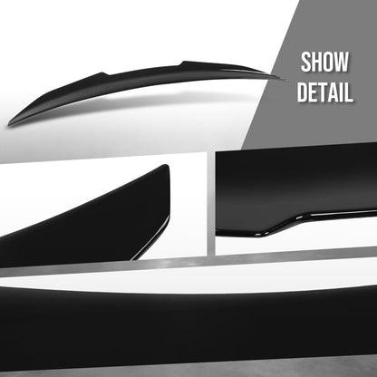 G-PLUS Rear Trunk Spoiler Wing Compatible with BMW 3 Series G20 330i M340i Sedan Only 2019 2020 2021 2022 Glossy Black