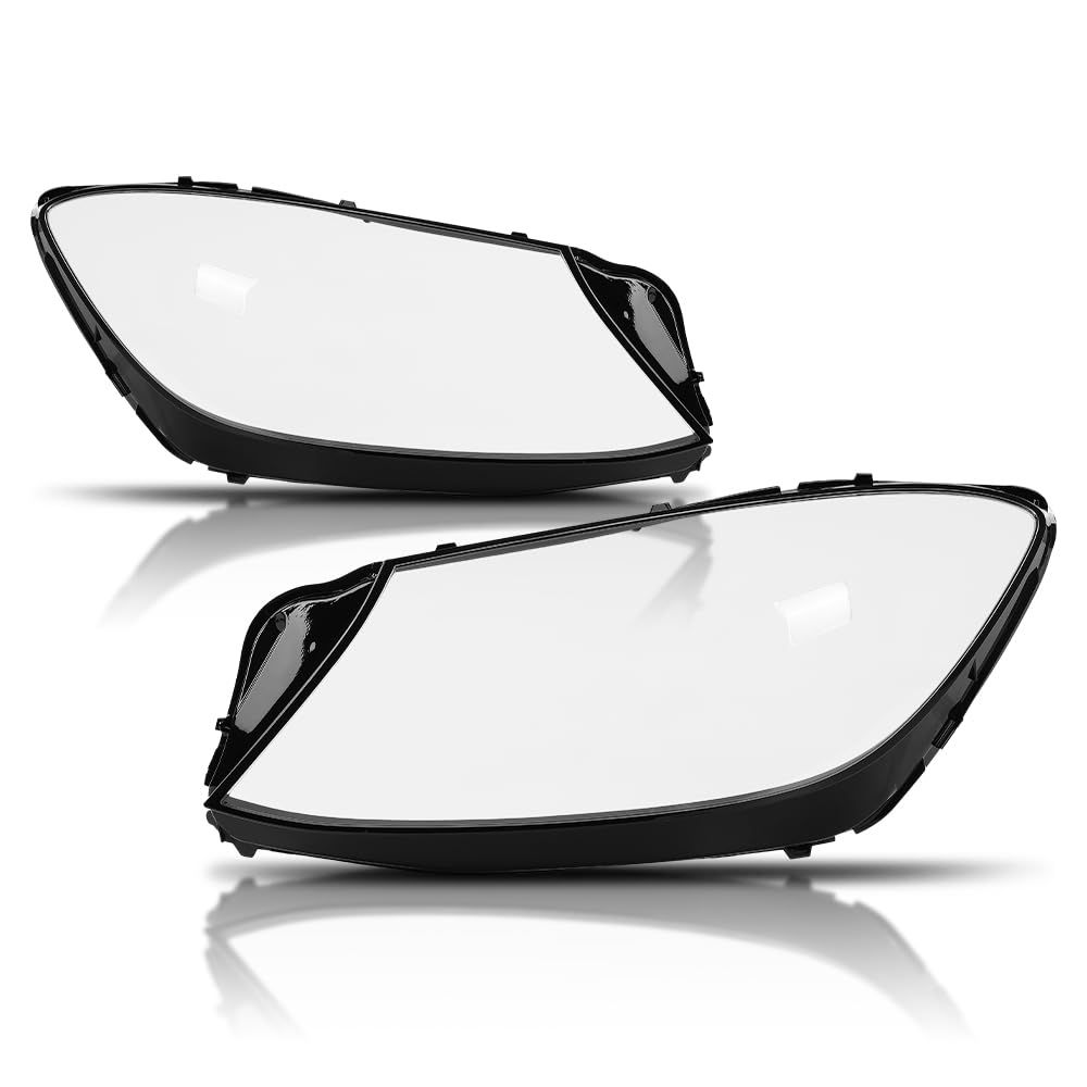 G-PLUS Headlight Lens Cover Compatible with Benz W222 S-Class 2018 2019 2020 Left & Right Front Headlamp Lens Cover Clear