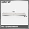 G-PLUS Front Center Bumper Trim Compatible with Benz C300 2015-2018 For Models With AMG Styling Package, Without Night Package 2058851574, MB1044111 Silver
