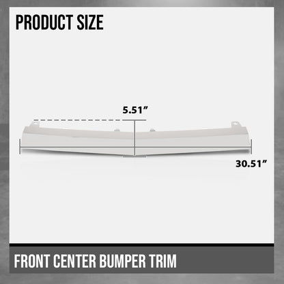 G-PLUS Front Center Bumper Trim Compatible with Benz C300 2015-2018 For Models With AMG Styling Package, Without Night Package 2058851574, MB1044111 Silver