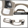 G-PLUS Dash Radio Cluster Trim Bezel Panel Compatible with Chevy Astro/GMC Safari 1995-2005 Beige Dashboard Cover 15718197