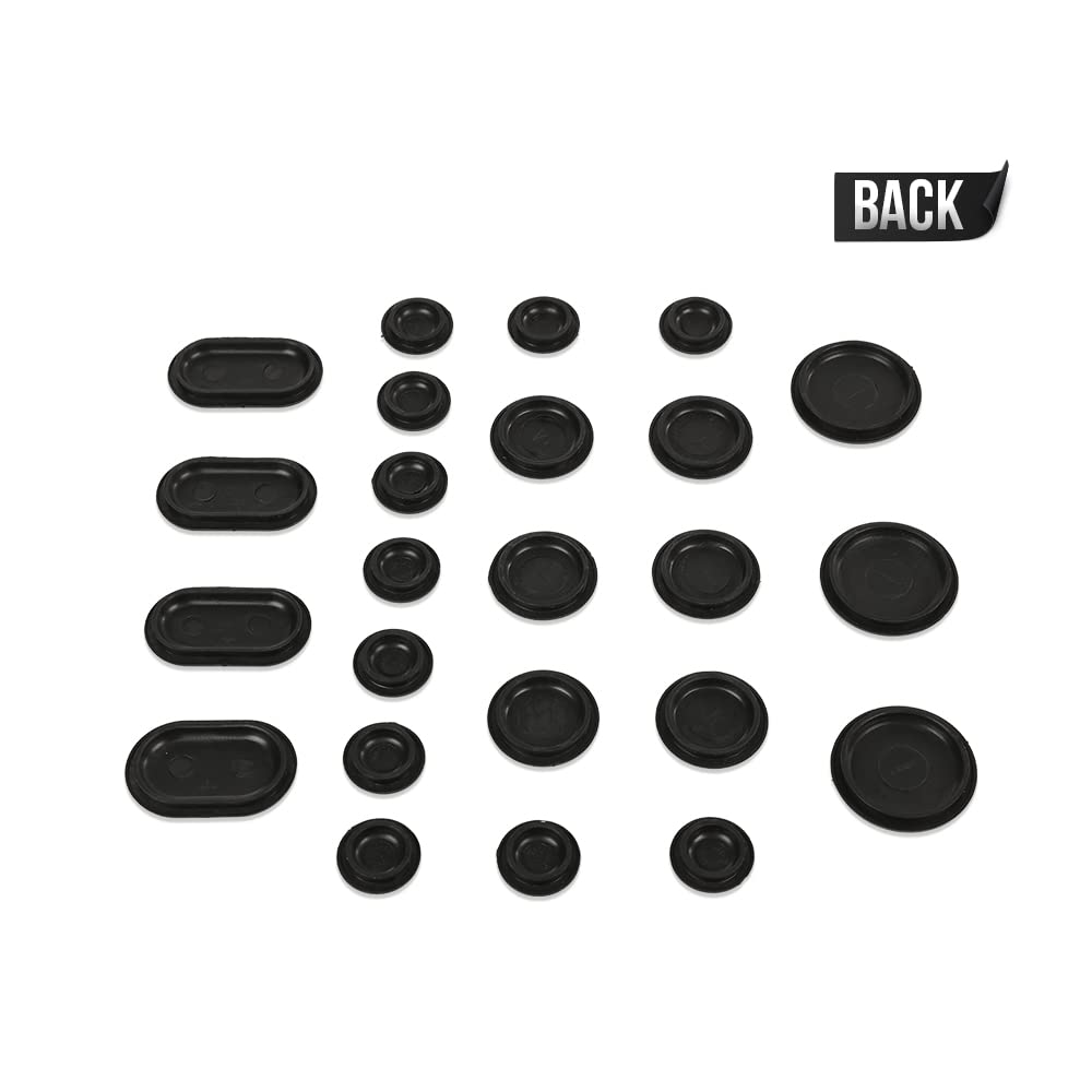 G-PLUS Blend Door Foam Fix Set Compatible with 1998-2012 Beetle (Mk4) 1992-2005 Jetta/Golf (Mk3, Mk4) 1993-2005 Jetta (B4, B5, B5.5) Blend Door Foam Fix 23pcs (Black)
