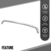 G-PLUS Rear Upper Bumper Face Bar Trim Molding Compatible with Benz GL350 GL450 GL550 2013-2016 1668851001, 1668851274 Silver