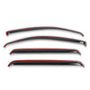 G-PLUS in-Channel Auto Vent Window Visor 4pcs Compatible with Toyota Tacoma Double Cab 2005-2015 Not Fit Access Cab in-Channel Rain Guards Smoke