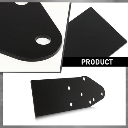 G-PLUS Front Bumper Steel Reinforce Mount Brackets Compatible with Jeep Cherokee XJ MJ 1984-2001