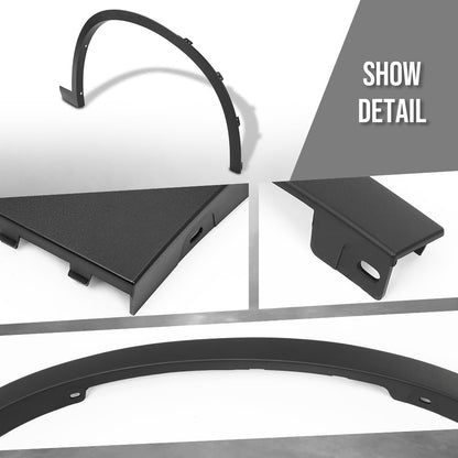 G-PLUS Front RH Wheel Fender Flare Molding Trim Compatible with BMW X1 sDrive28i 2017-2022 Fit BMW X1 xDrive28i 2016-2022 51777332338, BM1291114 Black