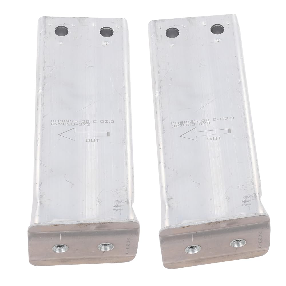 G-PLUS Silver Front Reinforcement Bar Rail Extension Bracket Compatible with Tesla Model 3/Tesla Model Y 2017-2023 1109193-00-C 2pcs
