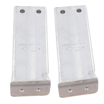G-PLUS Silver Front Reinforcement Bar Rail Extension Bracket Compatible with Tesla Model 3/Tesla Model Y 2017-2023 1109193-00-C 2pcs
