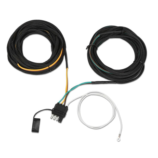 G-PLUS 22Ft 4 Pin 5 Wire Flat Trailer Wiring Harness Kit Copper Wire Wishbone Style Fit for Boat ATV Trailer Tail Light