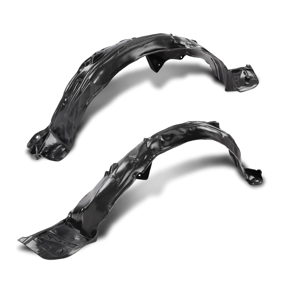 G-PLUS Front Left and Right Fender Liners Set Compatible with Honda Accord(submodel: EX, EX-L, LX, Sport, Touring) 2016-2017 Fit Honda Accord 2017 74100T2AA01, HO1249157, 74150T2AA01, HO1248157 Black