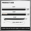 G-PLUS 2 Sided Trailer Tailgate Liftgate Ramp Lift Assist Syste, Fit 350 Pounds Trailers with Side Rails Between 10 and 24 Inches, Tailgate Heights Between 4 and 6 Feet, Black