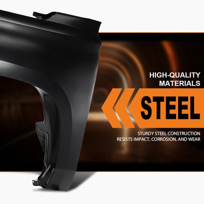 G-PLUS Front Left Driver Side Fender Compatible with GMC Yukon/Yukon XL(submodel: Denali, SLE, SLT) 2015-2020 Black