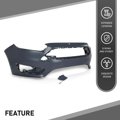G-PLUS Front Bumper Cover, Compatible with Ford Focus S/SE/SEL 4-Door 2015-2018, FD527664DN, FO1000705