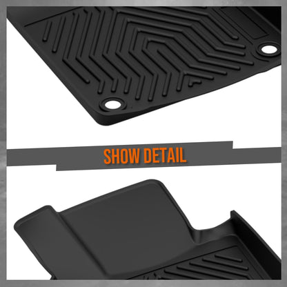 G-PLUS TPE Floor Mats Fit Toyota Camry FWD 2018-2024 6 PCS Black