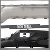 G-PLUS Front Bumper Valance + Chrome Skid Plate Compatible with Chevy Silverado 1500 2016-2018/1500 LD 2019 Fit Models w/ Z71 Package & Impact Bar Skid Plate Black