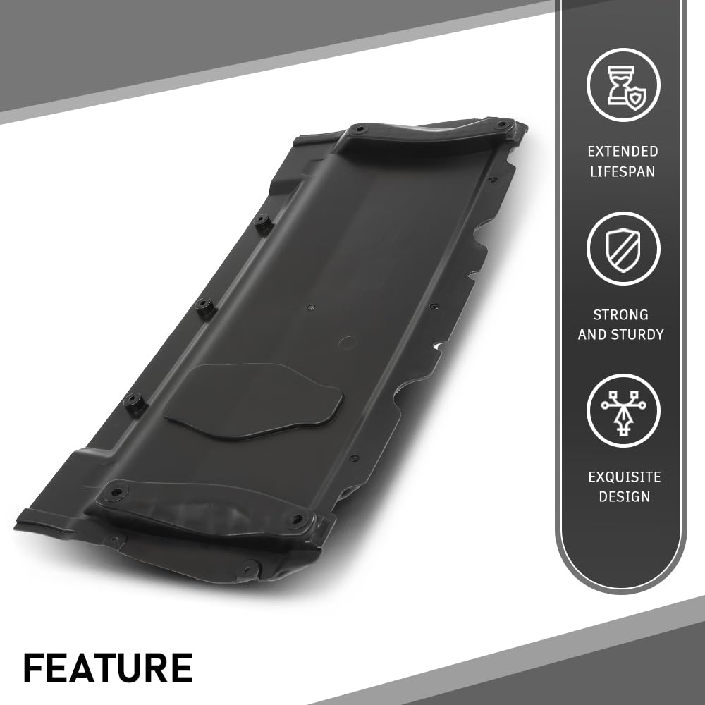 G-PLUS Radiator Support Cover Splash Shield Compatible with Audi A6 A7 2011-2018 4G0863821B