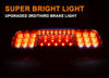 G-PLUS Rear LED Third Brake Light Compatible With 2014-2018 Chevy Silverado/GMC Sierra1500/2500HD/3500,3RD Cargo Led Tail Lamps Chrome Housing,Smoky Red lens