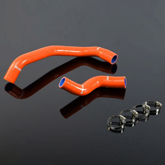 G-PLUS Silicone Heater Hose Kit Compatible With Nissan Skyline GTR R33 R34 RB26DET,Dark Orange