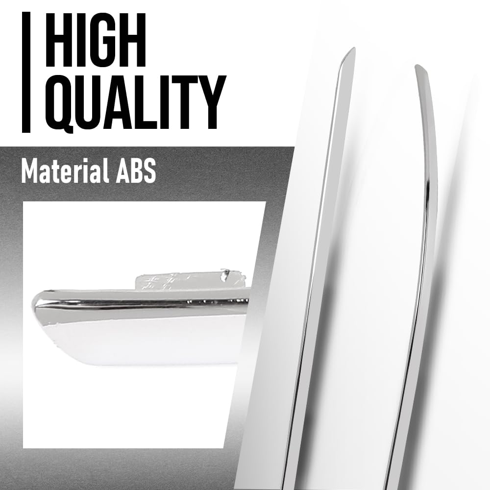 G-PLUS Bumper Trim Rear Compatible with Benz C230 (submodel: 4Matic, Base) 2008 2009, Fit Benz C300 Base 2008 2009 2010,2048851021, 2048850921 Silver